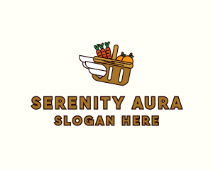 Food Grocery Delivery Basket logo design