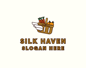 Food Grocery Delivery Basket logo design