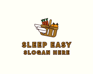 Food Grocery Delivery Basket logo design