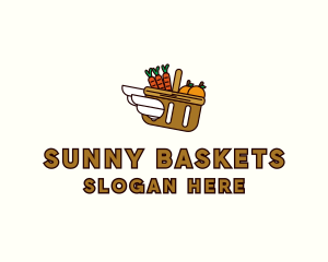 Picnic - Food Grocery Delivery Basket logo design