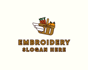 Food Grocery Delivery Basket logo design