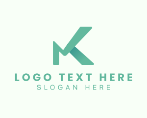 Letter MK - Gradient Generic Marketing logo design
