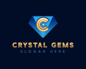 Elegant Diamond Letter C logo design