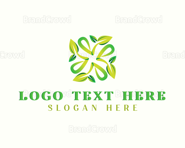 Plant Farming Eco Leaf Logo