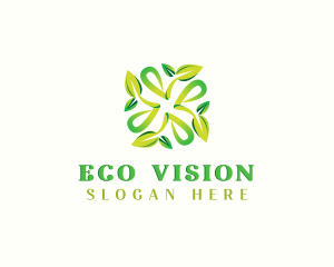 Plant Farming Eco Leaf logo design