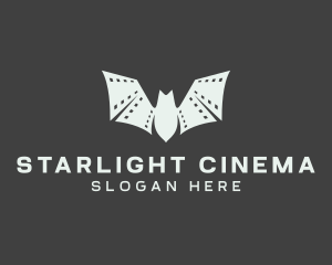 Cinema - Bat Cinema Theatre logo design