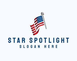 American US Flag logo design