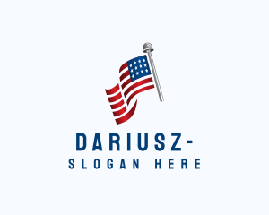 States - American US Flag logo design