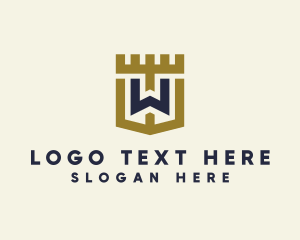Fort - Fort Shield Letter W logo design