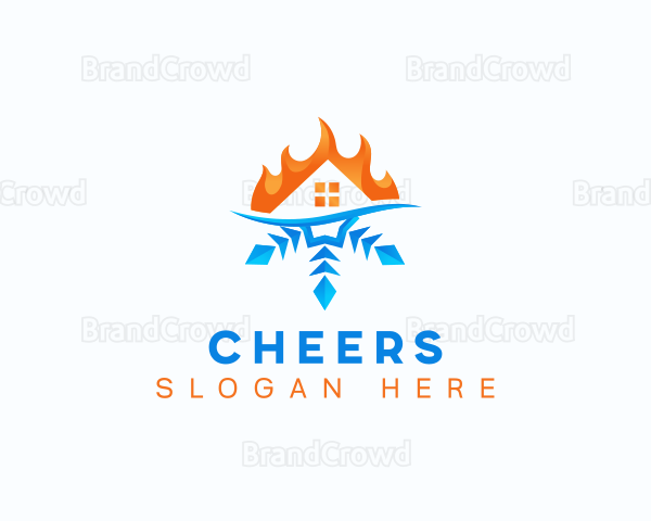 Snowflake Fire Hvac Logo