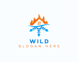 Home - Snowflake Fire Hvac logo design