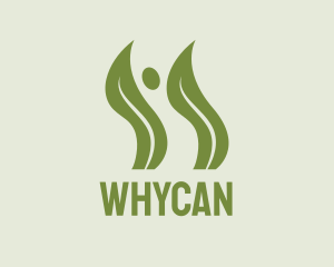 Woman - Vegan Health Plant logo design