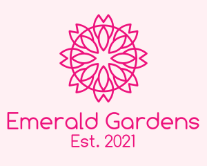 Flower Gardening Centerpiece logo design