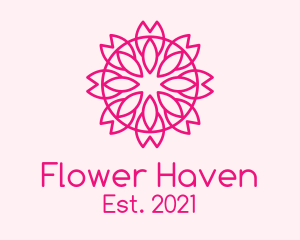 Flower Gardening Centerpiece logo design