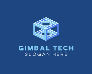 Tech Cube Structure logo design