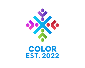 Colorful Charity Foundation  logo design