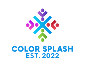 Colorful Charity Foundation  logo design