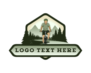 Traveler - Biking Mountain Adventure logo design