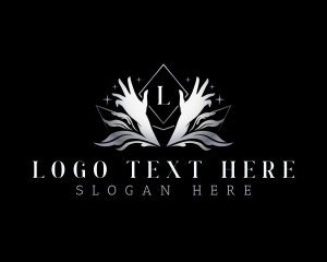 Salon - Classic Elegant Hands logo design