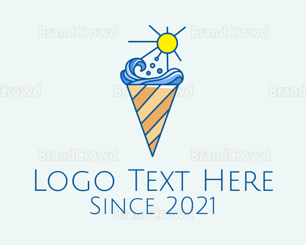 Summer Ice Cream Logo