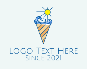 Gelato - Summer Ice Cream logo design