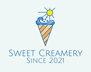 Summer Ice Cream  logo design