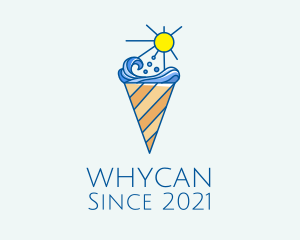 Beach Resort - Summer Ice Cream logo design