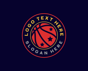 Emblem - Basketball Star Sports logo design