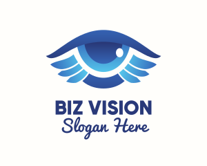 Blue Eye Wings  logo design