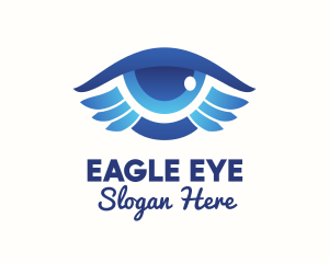 Blue Eye Wings  logo design