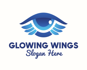 Blue Eye Wings  logo design