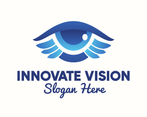 Blue Eye Wings  logo design