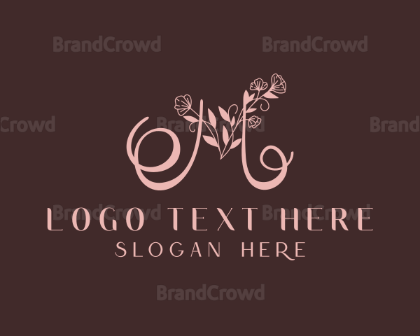 Flower Styling Letter M Logo