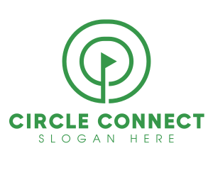 Circle - Flag Pole Circle logo design