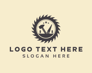 Hardware - Carpentry Woodwork Tools logo design