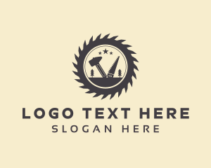 Joinery - Carpentry Woodwork Tools logo design