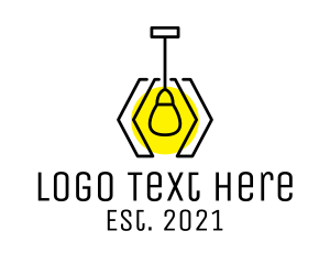 Fixture - Geometric Pendant Lighting logo design
