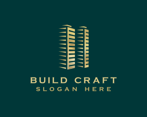 Building Real Estate Structure logo design