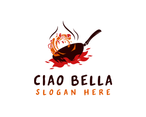 Stir Frying Pan logo design