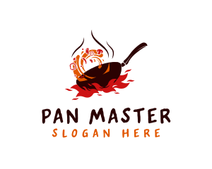 Stir Frying Pan logo design