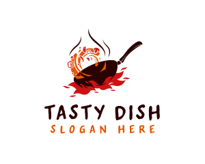 Stir Frying Pan logo design