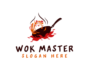 Stir Frying Pan logo design