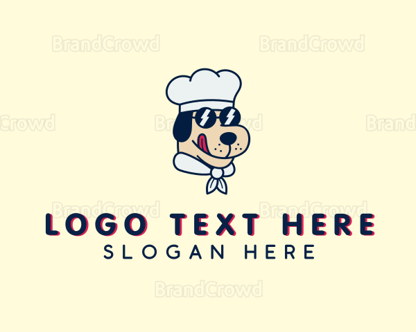 Sunglasses Chef Dog Logo