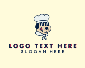 Kennel - Sunglasses Chef Dog logo design