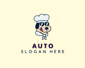 Sunglasses Chef Dog Logo