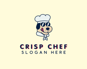 Sunglasses Chef Dog logo design