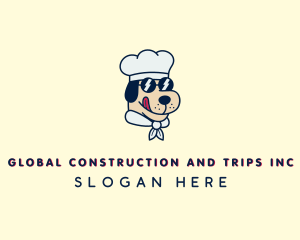 Veterinarian - Sunglasses Chef Dog logo design