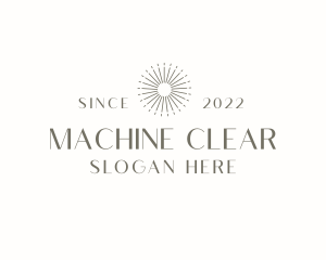 Clean - Sun Ray Wordmark logo design
