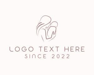 Pregnant - Infant Parenting Childcare logo design