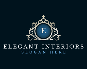 Classic Crown Decorative Elegant logo design